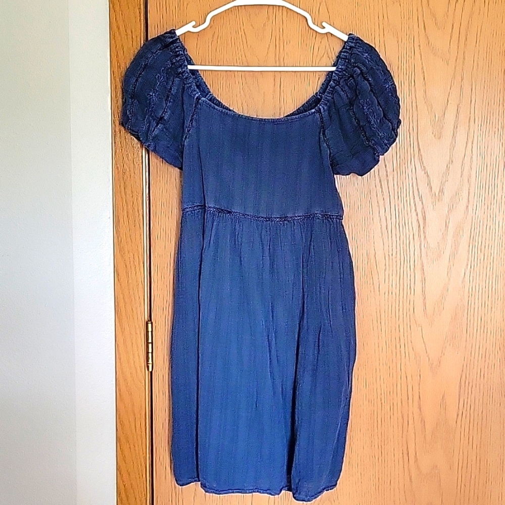 Puff Sleeve Mini Dress